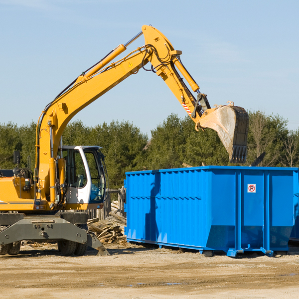 how does a residential dumpster rental service work in Irvington